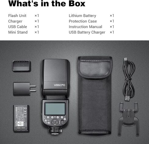 Godox V850III Camera Flash 2.4G 1/8000s HSS, Speedlight 1.5s Recycle time | 2600mAh Li-ion Battery, for DSLR Cameras Photography in Saudi Arabia