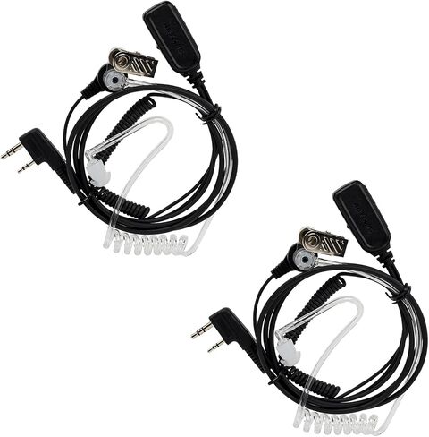Retevis VOX Hands Free Walkie Talkie Earpiece with Mic, Coil Tube, Compatible RT22 RT21 H-777 RT68 RT22S RT19 Baofeng UV-5R Kenwood Two Way Radio, Security 2 Way Radio Earpiece(2 Pack) in Saudi Arabia