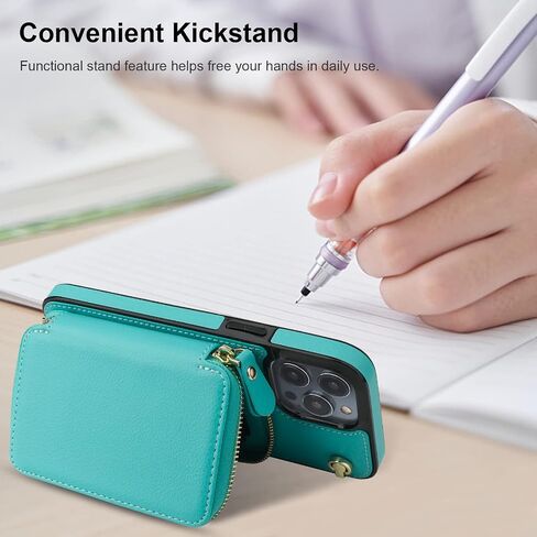 Bocasal Multi-Slot Crossbody Wallet Case for iPhone 14 Pro Max, Black in Saudi Arabia