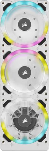 CORSAIR Hydro X Series XD7 RGB Pump/Reservoir Combo (360mm Distribution Plate System, D5 PWM Pump, 140 ml Reservoir, 36 Individually Addressable RGB LEDs, Temperature Sensor) White in Saudi Arabia