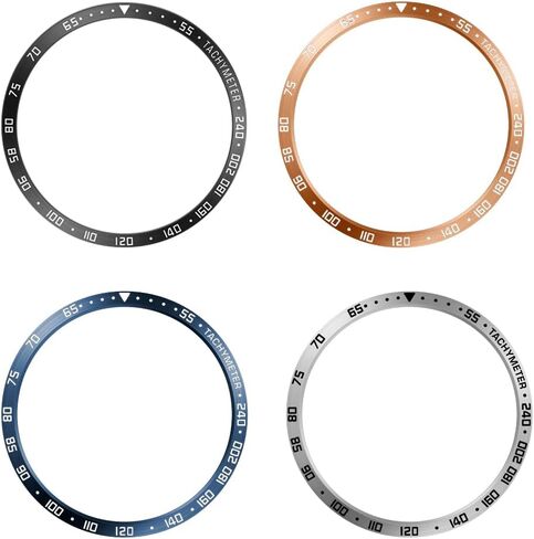 AISPORTS Bezel Styling Compatible for Samsung Galaxy Watch 6 Classic 47mm Bezel Ring Adhesive Cover Anti Scratch Stainless Steel Metal Bezel Loop Protective Case Cover for Galaxy Watch 6 Classic 47mm in Saudi Arabia