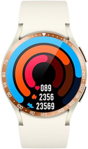 AISPORTS Bezel Styling Compatible for Samsung Galaxy Watch 6 Classic 47mm Bezel Ring Adhesive Cover Anti Scratch Stainless Steel Metal Bezel Loop Protective Case Cover for Galaxy Watch 6 Classic 47mm in Saudi Arabia