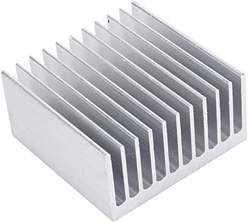 Easycargo 4pcs 40mm Heatsink 40mmx40mmx20mm, Aluminum Heatsink Kit, Cooling Heat Sink for 3D Printer Stepper Motor NEMA 17, TEC1-12706 Peltier Thermoelectric Cooler Module LED 40x40x20mm (Black) in Saudi Arabia