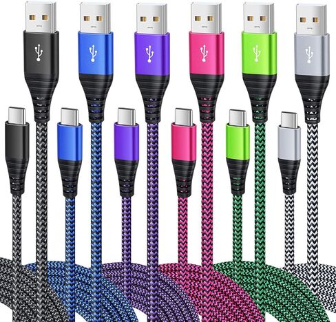 Besgoods 4-Pack 10ft USB Type C Cable, Long USB C Cable Fast Charging Type C Charger Braided Cable Compatible with Samsung Galaxy Note 8 9 S8 S9 S10, LG V30 V20 G5 G6, Google Pixel and More in Saudi Arabia