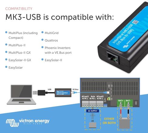 Victron Energy Interface MK3-USB (VE.Bus to USB) in Kuwait