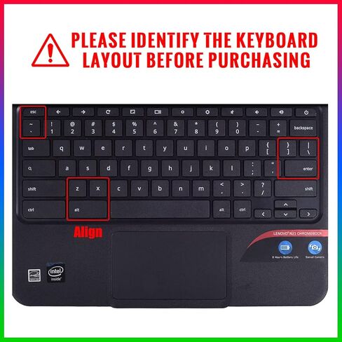 غطاء لوحة المفاتيح السيليكون WYGCH لجهاز Lenovo Chromebook C330 11.6 بوصة 2019/2018 /Chromebook Flex 11 /Chromebook N20 N21 N22 N23 100e 300e 500e 11.6 بوصة/Chromebook N42 N42-20 14 بوصة، جلد، نمط بوهيمي in Kuwait