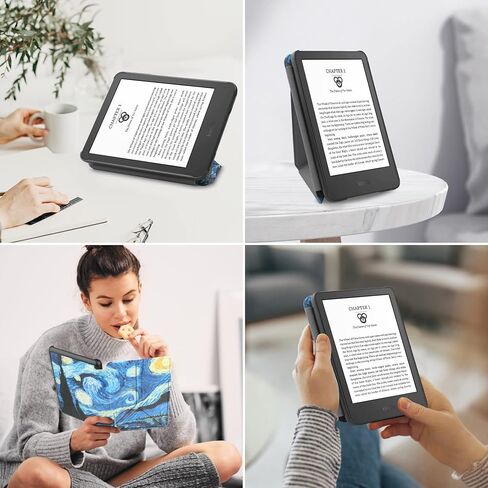 حافظة FANRTE تناسب جهاز Kindle الجديد مقاس 6 بوصات (إصدار الجيل الحادي عشر - 2022)، غطاء هيكل أوريغامي خفيف الوزن مع تنبيه/غفو تلقائي للقارئ الإلكتروني Kindle 2022 الجيل الحادي عشر، سماء مرصعة بالنجوم in Kuwait