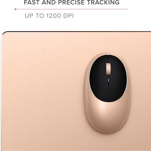 ماوس Satechi لجهاز MacBook Pro - ماوس بلوتوث لاسلكي M1 مع منفذ نوع C قابل لإعادة الشحن - ماوس بلوتوث لأجهزة Mac، Mac Mini، iMac Pro/iMac، iPad Pro M2، iPad Pro/Air M1 M2 والمزيد (أزرق) in Kuwait