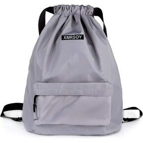 XMRSOY Gym Drawstring Backpack Water Resistant String Bag Nylon Cinch Sport Bag Sackpack in Saudi Arabia