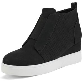 DREAM PAIRS Women’s Platform Wedge Sneakers Ankle Booties