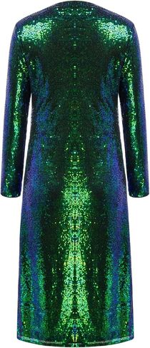 KANCY KOLE Women Sequin Cardigan Long Sleeve Open Front Jacket Blazers for Holiday Christmas in Saudi Arabia