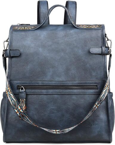 حقيبة ظهر نسائية من FADEON بتصميم حقيبة كتف للسيدات مصنوعة من الجلد النباتي وحقائب ظهر كبيرة للسفر للنساء باللون البني in Kuwait