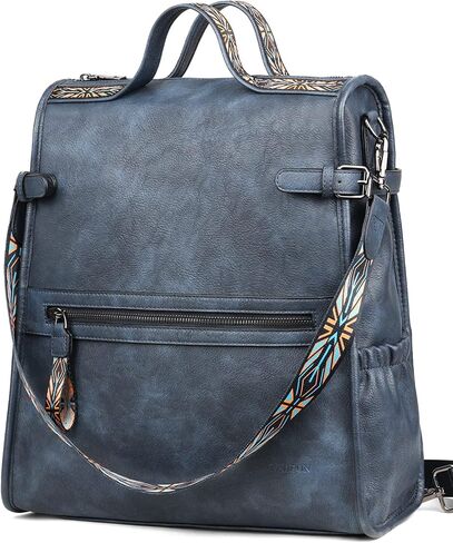 حقيبة ظهر نسائية من FADEON بتصميم حقيبة كتف للسيدات مصنوعة من الجلد النباتي وحقائب ظهر كبيرة للسفر للنساء باللون البني in Kuwait