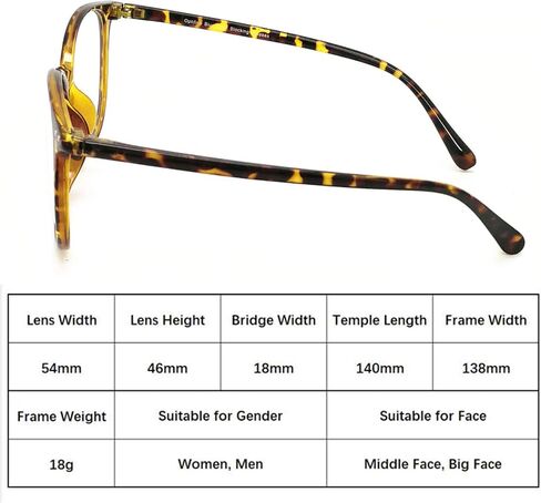 Reading Glasses Anti Blue Light Blocking Reader Oversized Frame for Women Men for Mid Big Face Anti Eyestains in Saudi Arabia