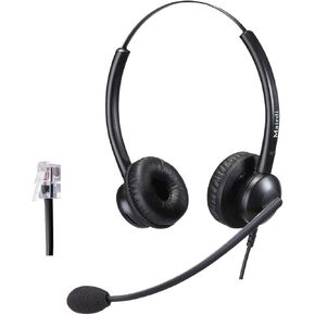 MAIRDI Telephone Headset with Noise Canceling Microphone & HIS Cable for Avaya IP 1608 1616 9601 9608 9611 9611G 9620 9621 9640 9641 9650 9670 J139