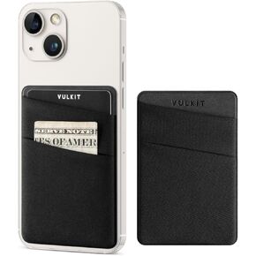 VULKIT Phone Card Holder Slim Elastic Adhesive Phone Wallet Credit Card Sleeves Sticker for Back of Smartphone(Green)