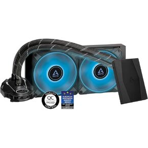 ARCTIC Liquid Freezer II 240 RGB (incl. Controller) - Multi-Compatible All-in-one CPU AIO Water Cooler with RGB, Intel & AMD Compatible, PWM-Controlled Pump, 200-1800 RPM, LGA1700 Compatible - Black in Saudi Arabia