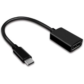 JR Joyreap USB C إلى Display Port DP محول 4K Ultra HD Full HD 1080 USB Type-C إلى محول منفذ العرض (متوافق مع Thunderbolt 3)، محول DP إلى USB C (أسود) in Kuwait