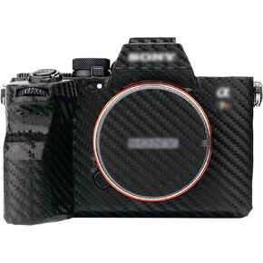ملصق حماية لغطاء الكاميرا مضاد للخدش ومضاد للتآكل لهاتف Sony A7R V A7RV A7R5 لحماية جسم الكاميرا - ألياف الكربون باللون الأسود in Kuwait