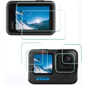ULBTER Glass Screen Protector for GoPro Hero 12 11 10 Hero12 Hero11 Hero10 Black LCD + lens + Small Display [2+2+2Pack] 9H Hardness Tempered Glass Saver,Anti-Scrach Anti-Bubble in Saudi Arabia