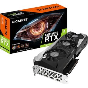 بطاقة رسومات GIGABYTE GeForce RTX 3070 Ti Gaming OC 8G، نظام تبريد WINDFORCE 3X، 8 جيجابايت 256 بت GDDR6X، بطاقة فيديو GV-N307TGAMING OC-8GD (متجددة) in Kuwait