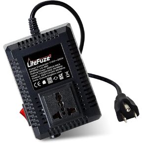 300 Watt Step Up/Step Down Travel Voltage Converter, 220/110v to 110/220v converter with Type B Plug - Compatible with Hair Straightener, Camera, Laptop & More in Kuwait