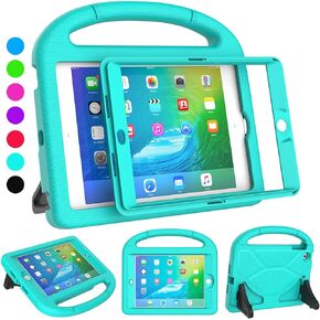 حافظة SUPLIK iPad Mini 1/2/3 للأطفال، واقي شاشة مدمج، غطاء واقٍ متين مقاوم للصدمات مع حامل بمقبض لجهاز Apple iPad Mini 1st/2nd/3rd الجيل 7.9 بوصة، أزرق in Kuwait