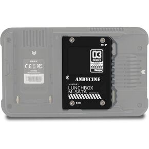 ANDYCINE Lunchbox Black Color Magnalium Case for mSATA SSD Enclosure Compatible for Samsung T5 Compatible for Atomos Ninja V ,V+ in Kuwait