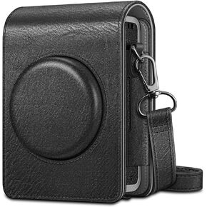 FINTIE Camera Case for Fujifilm Instax Mini EVO Camera with Strap | Premium Vegan Leather, Camera Travel Bag, Adjustable Shoulder Strap, Snap Closure, Removable Front Cover, Vintage Brown in Saudi Arabia