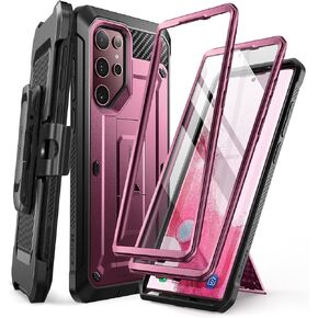 SUPCASE for Galaxy S22 Ultra Case with Built-in Screen Protector, Black in Kuwait