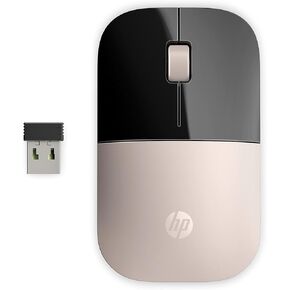 HP Z3700 G2 Wireless Mouse - Onyx Black, Sleek Portable Design fits Comfortably Anywhere, 2.4GHz Wireless Receiver, Blue Optical, for Wins PC, Laptop, Notebook, Mac, Chromebook (681R7AA#ABL) in Kuwait