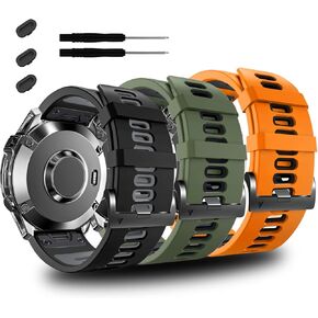 ZPJPPLX أشرطة بديلة رياضية 22 مم لـ Garmin Fenix ​​7 Pro/7/6 Pro/6/5 Plus/5، شريط سيليكون سريع الملاءمة لـ Forerunner 965/955/945/935/Approach S62
