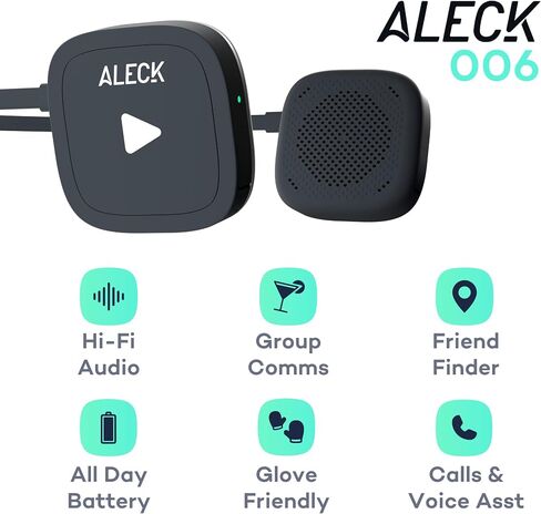 ALECK 006™ - Universal Bluetooth Wireless Hi-Fi Audio and Communication Speakers for Ski and Snowboard Helmets in Kuwait