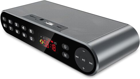 مكبر صوت بلوتوث أنتيمي، مشغل راديو FM، مشغل MP3 ستيريو لاسلكي محمول مع صوت عالي الدقة، ميكروفون مدمج، صوت عالي الوضوح وصوت جهير محسن in Saudi Arabia