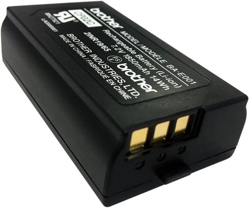 Brother BA-E001 Rechargeable Lithium Ion (Li-ion) Battery for P-touch Label Makers, Black in Saudi Arabia
