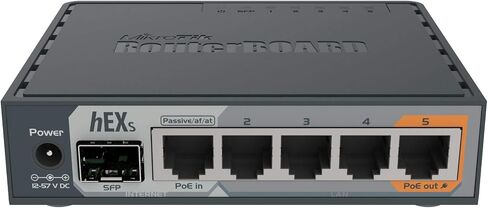 Mikrotik hEX S RB760iGS Router 5X Gigabit Ethernet, SFP, Dual Core 880MHz CPU in Saudi Arabia
