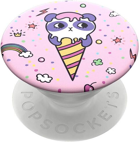 PopSockets: حامل ومقبض PopGrip الموسع مع جزء علوي قابل للتبديل للهواتف والأجهزة اللوحية - Sugar Bear in Kuwait