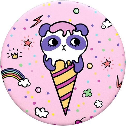 PopSockets: حامل ومقبض PopGrip الموسع مع جزء علوي قابل للتبديل للهواتف والأجهزة اللوحية - Sugar Bear in Kuwait