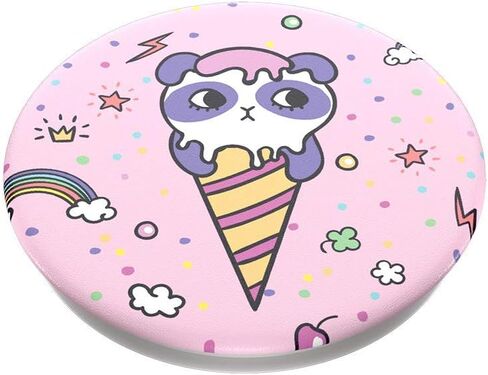 PopSockets: حامل ومقبض PopGrip الموسع مع جزء علوي قابل للتبديل للهواتف والأجهزة اللوحية - Sugar Bear in Kuwait