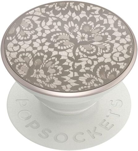​​​​PopSockets Phone Grip with Expanding Kickstand, PopSockets for Phone - Lasercut Metal Floral Lace in Saudi Arabia