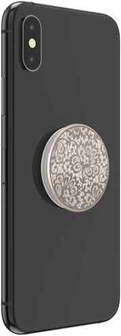 ​​​​PopSockets Phone Grip with Expanding Kickstand, PopSockets for Phone - Lasercut Metal Floral Lace in Saudi Arabia
