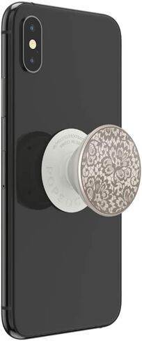 ​​​​PopSockets Phone Grip with Expanding Kickstand, PopSockets for Phone - Lasercut Metal Floral Lace in Saudi Arabia
