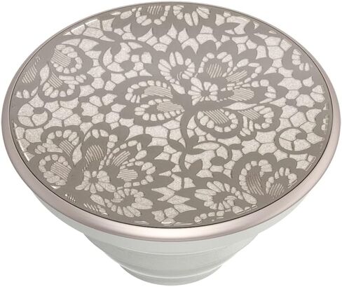 ​​​​PopSockets Phone Grip with Expanding Kickstand, PopSockets for Phone - Lasercut Metal Floral Lace in Saudi Arabia