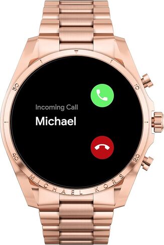 Michael Kors Men's or Women's Gen 6 44mm Touchscreen Smart Watch with Alexa Built-In, Fitness Tracker, Sleep Tracker, GPS, Music Control, Smartphone Notifications (Model: MKT5134V) in Saudi Arabia