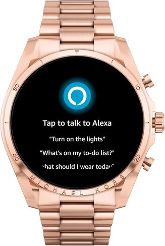Michael Kors Men's or Women's Gen 6 44mm Touchscreen Smart Watch with Alexa Built-In, Fitness Tracker, Sleep Tracker, GPS, Music Control, Smartphone Notifications (Model: MKT5134V) in Saudi Arabia