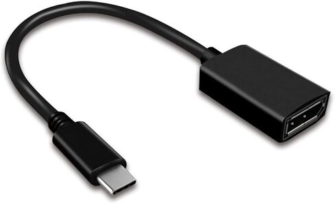 JR Joyreap USB C إلى Display Port DP محول 4K Ultra HD Full HD 1080 USB Type-C إلى محول منفذ العرض (متوافق مع Thunderbolt 3)، محول DP إلى USB C (أسود) in Kuwait