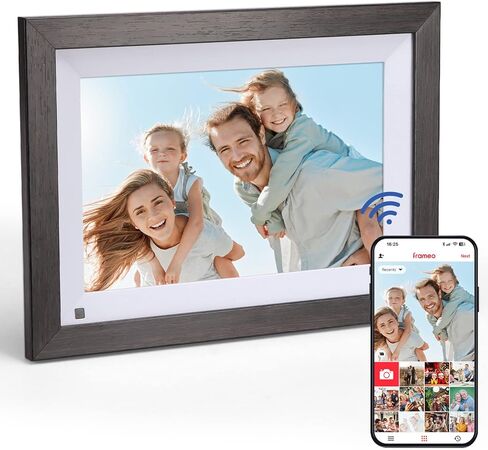 إطار صورة رقمي إلكتروني مقاس 10 بوصات من CRUGLA كهدية للعودة إلى المدرسة، سعة تخزين 16 جيجابايت واي فاي، تدوير تلقائي، شاشة لمس IPS عالية الدقة 1280 × 800، إعداد سهل لمشاركة الصور عبر تطبيق Frameo in Kuwait