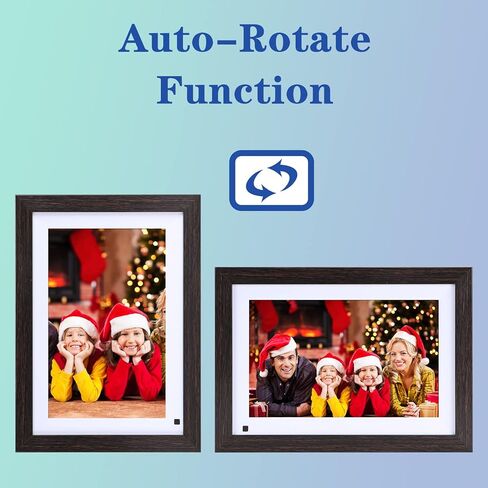 إطار صورة رقمي إلكتروني مقاس 10 بوصات من CRUGLA كهدية للعودة إلى المدرسة، سعة تخزين 16 جيجابايت واي فاي، تدوير تلقائي، شاشة لمس IPS عالية الدقة 1280 × 800، إعداد سهل لمشاركة الصور عبر تطبيق Frameo in Kuwait