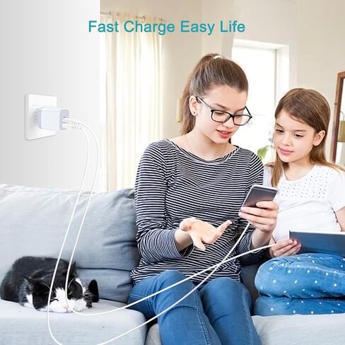 محول USB C، محول قابس أوروبي، 2 حزمة سريعة 20 وات محول طاقة للسفر الأوروبي من النوع C لشواحن الحائط iPhone 17 16 15 14 13 12 11 Pro Max XR XS X 8، Samsung Galaxy S25 A17، iPad، Google Pixel in Kuwait