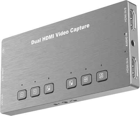 جوي يوزدنج تسجيل فيديو HDMI مزدوج، تسجيل فيديو وصوت عالي الأداء بتقنية FHD عالية الدقة in Kuwait